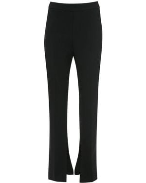 JW Anderson Front-Slit Straight-Leg Trousers - Black