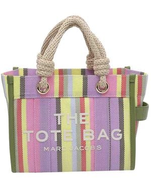 Marc Jacobs The Stripe Mesh Small Tote Bag - Pink