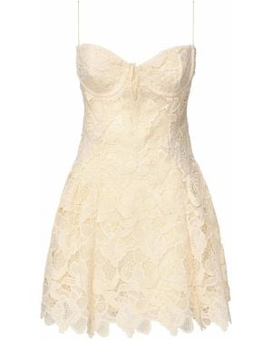 For Love & Lemons Coco Mini Dress - Natural