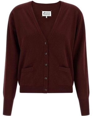 Maison Margiela Four Stitches Cardigan - Brown
