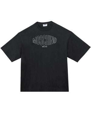 Moschino Cristalli Logo Sport T-Shirt - Black