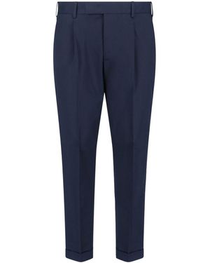 PT Torino Cotton Trousers - Blue