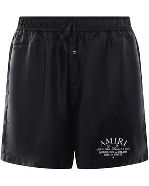 Amiri Logo Shorts - Black
