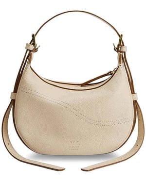 Atp Atelier Silea Almond Leather Shoulder Bag - Metallic