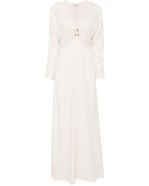 forte_forte Silk Blend Long Dress - White
