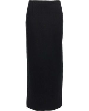 AURALEE Double Face Knit Skirt - Black