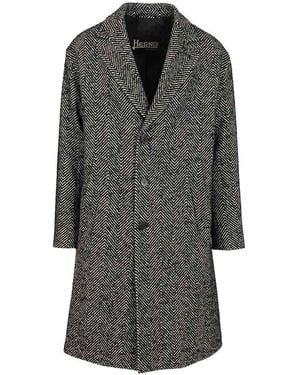 ジャケット・アウター HERNO DIAGONAL WOOL CHESTER COAT Herno Men's | Mitchell Stores