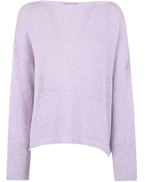 Nuur Boat Neck Jumper - Purple