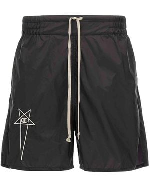Rick Owens Bermuda Champion X - Black