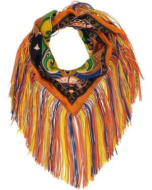 Etro Fringed Scarf - Orange