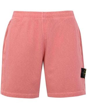 Stone Island Bermuda Shorts - Red