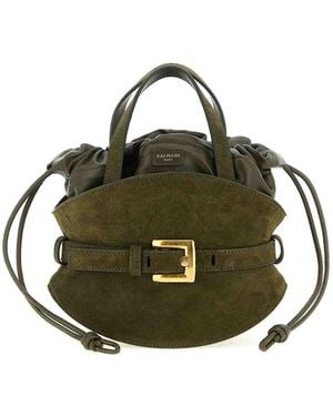 Balmain Shuffle Mini Handbag - Green