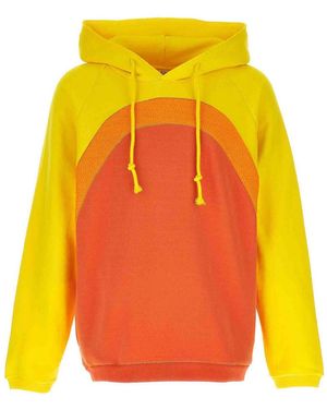 ERL Patchwork Hoodie - Orange