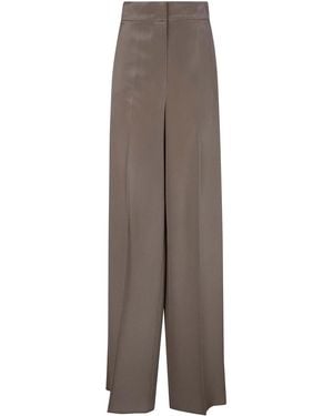 Max Mara Palanca Wide Leg Pants - Gray