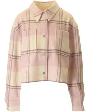 Canada Goose Boxy Fit Flannel Shirt - Natural