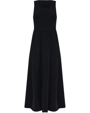 Emporio Armani Sleeveless Long Dress - Black