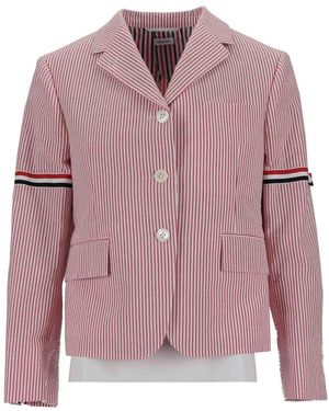 Thom Browne High Break Sb Sportcoat - Pink