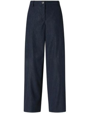 Pinko Pantalones De Cuero - Azul
