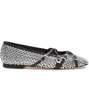 Mach & Mach Network Dancer With Applied Crystals - Gray