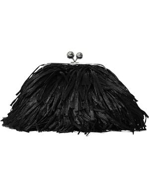 Weekend by Maxmara Wkaquiete Pasticcino Raffia Bag - Black
