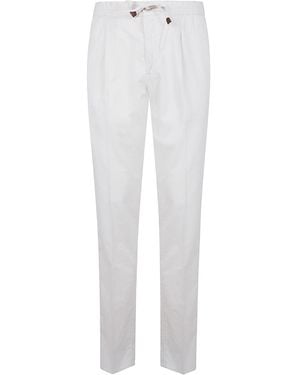 Incotex Tapered Fit Trousers - White