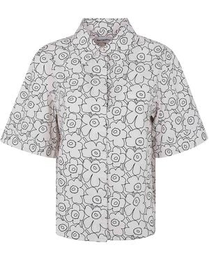 Marimekko Standardi Piirto Unikko Shirt - Grey