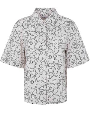 Marimekko Standardi Piirto Unikko Shirt - Gray