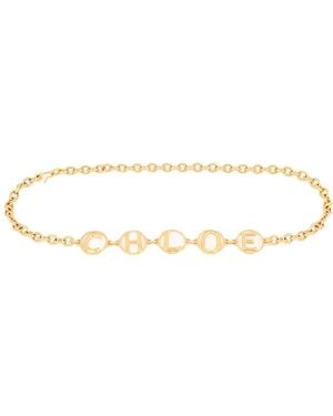 Chloé Script Jewellery Belt - Natural