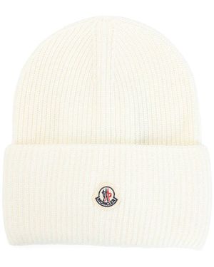 Moncler Virgin Wool Hat - White