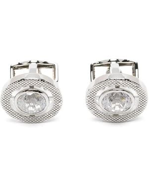 Tateossian Halo Round Cz Cufflinks - White