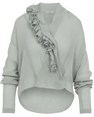 Alberta Ferretti Cremonne Blouse - Grey