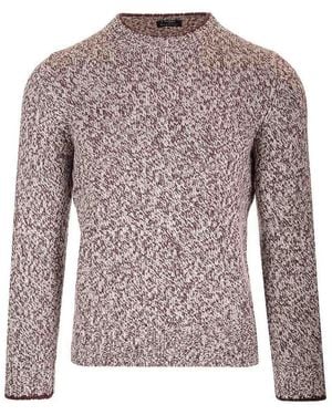 Barba Napoli Moulin Wool Crewneck Sweater - Multicolor