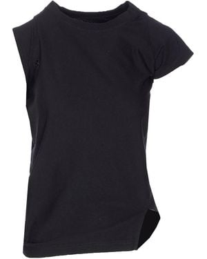 Courreges Twisted T-Shirt - Black