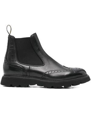Doucal's Leather Ankle Boots - Black