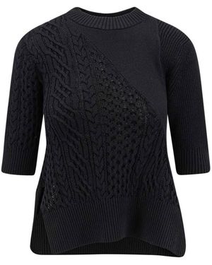 Sacai Asymmetrical Jersey - Black