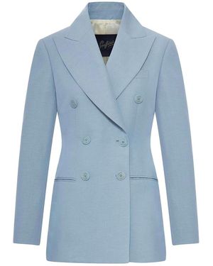 The Seafarer Tailored Double-Breasted Vanity Jacket - Blue