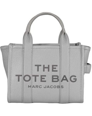Marc Jacobs Cobalt Small Tote Bag With Mini Model - Grey