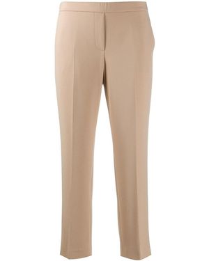 Theory Pleated Trousers - Natural