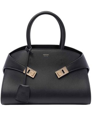 Ferragamo Small Hug Handbag - Black