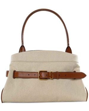 Marc Jacobs The Satchel Dakota Canvas Bag - Metallic