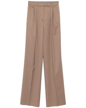 Max Mara Mxmzimino Hazel Long Trousers - Natural