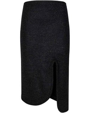Victoria Beckham Padded Skirt With Tube Detail - Black
