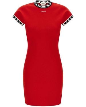 Versace Logo' Dress - Red