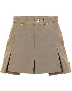 Sacai Canvas Shorts - Natural