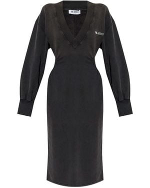 The Attico Abito Midi Faded - Black