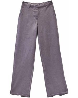 Sunnei Fit Loose Trousers - Purple