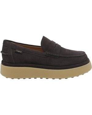 Tod's Suede Loafers - Black
