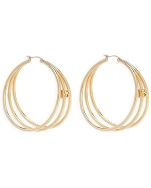 Dolce & Gabbana Mambo Hoop Earrings - Natural