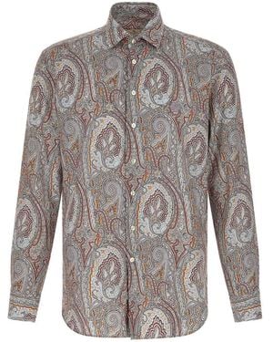 Etro Floral Paisley Shirt - Grey