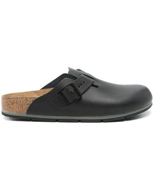 Birkenstock Boston 20 Pro Leather Slippers - Grey